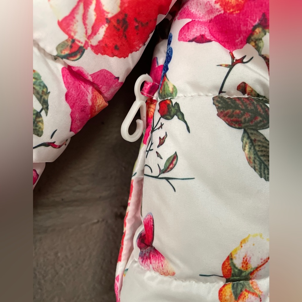 Rothschild  Girls Floral Print Fleece Lined Puffer Jacket 24 M - Picture 7 of 16